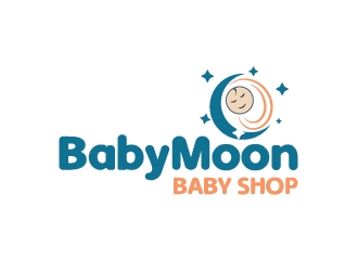 BabyMoon Baby Shop logo design by aryamaity