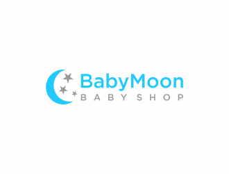 BabyMoon Baby Shop logo design by luckyprasetyo
