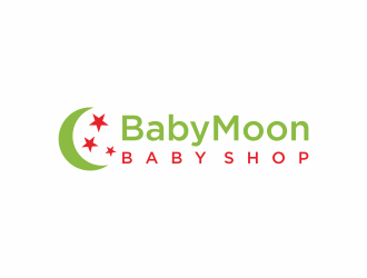 BabyMoon Baby Shop logo design by luckyprasetyo