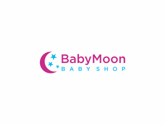 BabyMoon Baby Shop logo design by luckyprasetyo