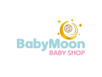 BabyMoon Baby Shop logo design by aryamaity