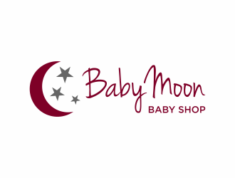 BabyMoon Baby Shop logo design by luckyprasetyo