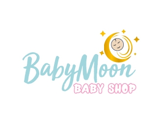 BabyMoon Baby Shop logo design by aryamaity