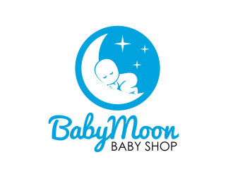 BabyMoon Baby Shop logo design by serprimero