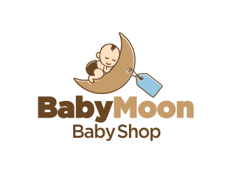 BabyMoon Baby Shop logo design by YONK