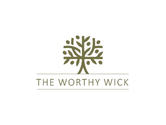 The Worthy Wick logo design by heba