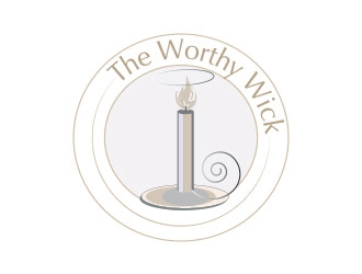 The Worthy Wick logo design by not2shabby