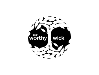 The Worthy Wick logo design by hwkomp