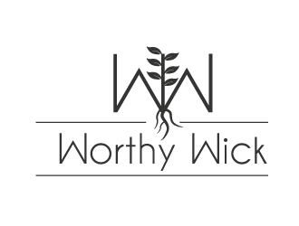 The Worthy Wick logo design by mppal