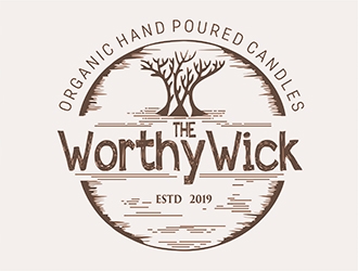 The Worthy Wick logo design by MCXL