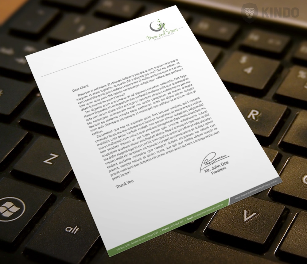 Moon and Stars Speech Pathology logo design by Kindo