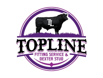 Topline Fitting Service & Dexter Stud logo design by jaize