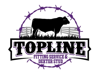 Topline Fitting Service & Dexter Stud logo design by AamirKhan