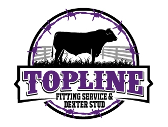Topline Fitting Service & Dexter Stud logo design by AamirKhan
