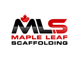 Maple Leaf Scaffolding logo design by akilis13