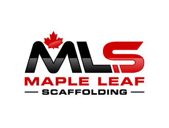 Maple Leaf Scaffolding logo design by akilis13