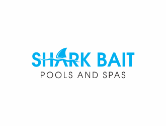 Shark Bait Pools and Spas logo design by up2date