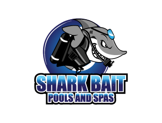 Shark Bait Pools and Spas logo design by Donadell