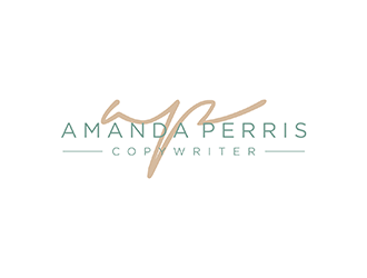Amanda Perris - copywriter logo design by ndaru