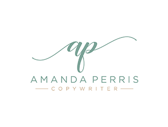 Amanda Perris - copywriter logo design by ndaru