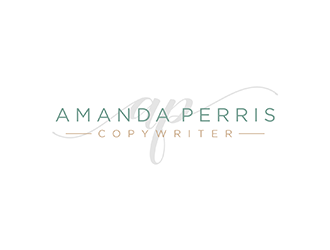 Amanda Perris - copywriter logo design by ndaru