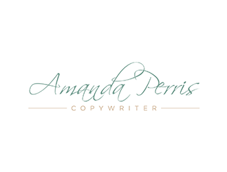 Amanda Perris - copywriter logo design by ndaru