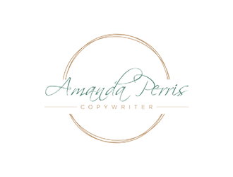 Amanda Perris - copywriter logo design by ndaru
