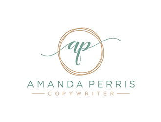 Amanda Perris - copywriter logo design by ndaru