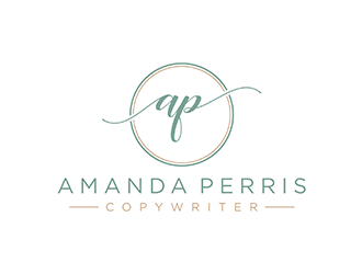 Amanda Perris - copywriter logo design by ndaru
