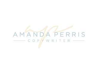 Amanda Perris - copywriter logo design by ndaru