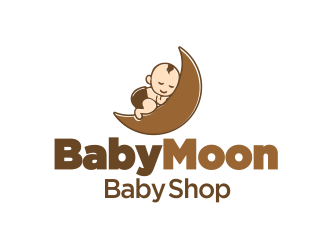 BabyMoon Baby Shop logo design by YONK
