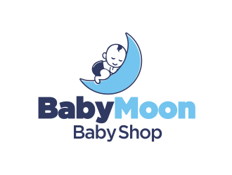 BabyMoon Baby Shop logo design by YONK