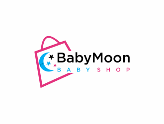 BabyMoon Baby Shop logo design by luckyprasetyo