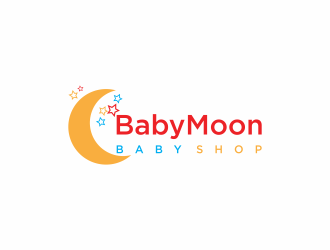 BabyMoon Baby Shop logo design by luckyprasetyo