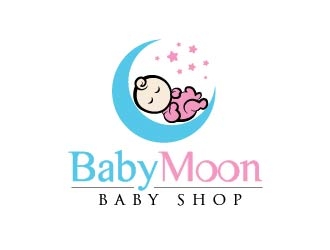 BabyMoon Baby Shop logo design by usef44