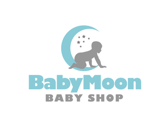 BabyMoon Baby Shop logo design by kunejo