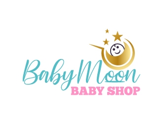 BabyMoon Baby Shop logo design by aryamaity