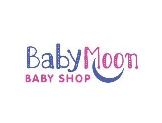 BabyMoon Baby Shop logo design by Foxcody