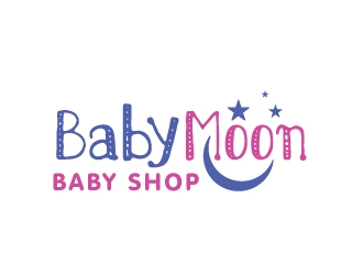 BabyMoon Baby Shop logo design by Foxcody