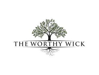 The Worthy Wick logo design by Kanya