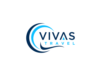 VIVAS TRAVEL logo design by ammad