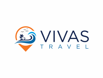 VIVAS TRAVEL logo design by ammad