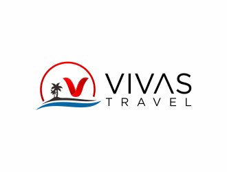 VIVAS TRAVEL logo design by ammad