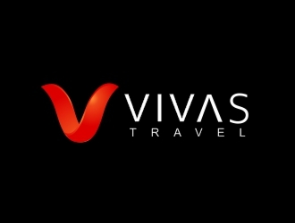 VIVAS TRAVEL logo design by ManishKoli