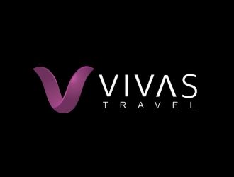 VIVAS TRAVEL logo design by ManishKoli