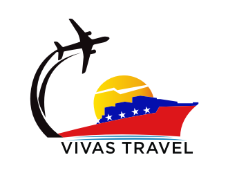VIVAS TRAVEL logo design by logitec