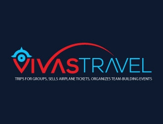 VIVAS TRAVEL logo design by invento