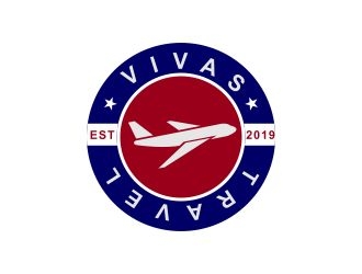 VIVAS TRAVEL logo design by naldart