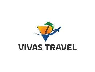 VIVAS TRAVEL logo design by kasperdz