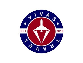 VIVAS TRAVEL logo design by naldart